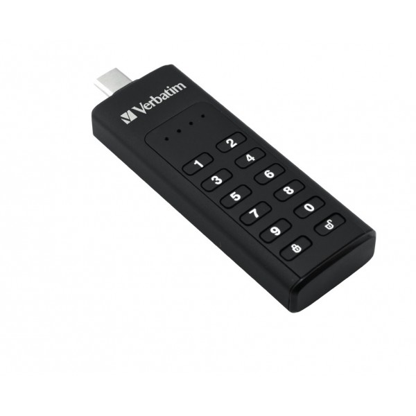 Pendrive Verbatim Keypad Secure 64 GB USB 3.2 con tastierino Nero