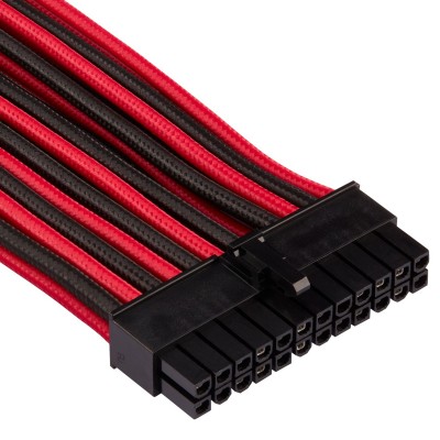 Corsair Premium Sleeved 24-Pin-ATX-Kabel (Gen 4) -  rosso nero