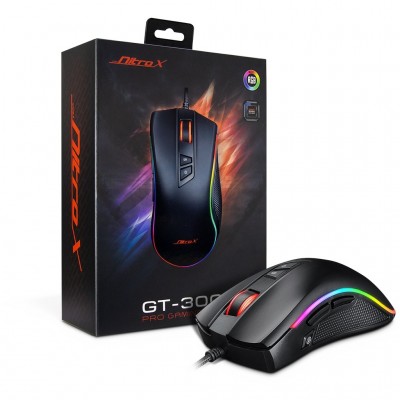 Mouse Inter-Tech Nitrox GT-300+ RGB Nero