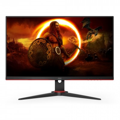 Monitor AOC 24G2ZE BK 24'' FullHD AMD Free-Sync Premium Nero Rosso