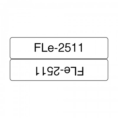 Etichette Brother Nero su bianco FLe-2511