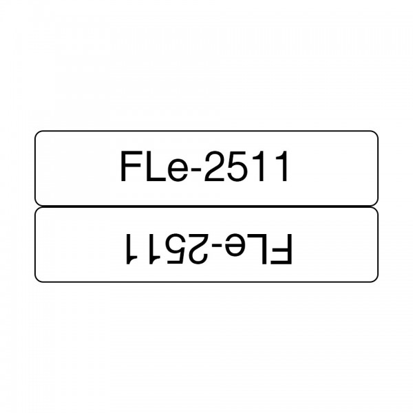 Etichette Brother Nero su bianco FLe-2511