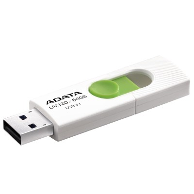 Pendrive ADATA UV320 64 GB USB 3.2 Verde, Bianco