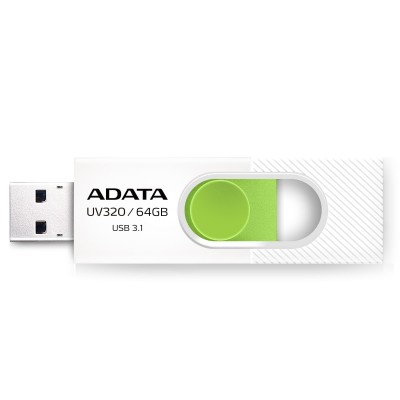 Pendrive ADATA UV320 64 GB USB 3.2 Verde, Bianco