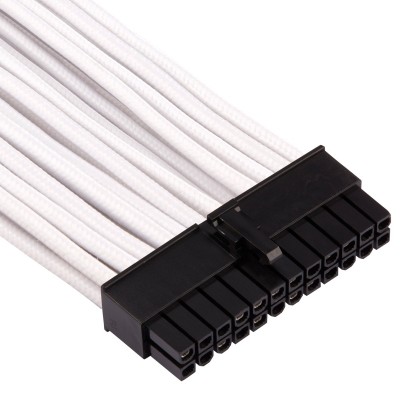 Corsair Premium Sleeved 24-Pin-ATX-Kabel (Gen 4) - Bianco