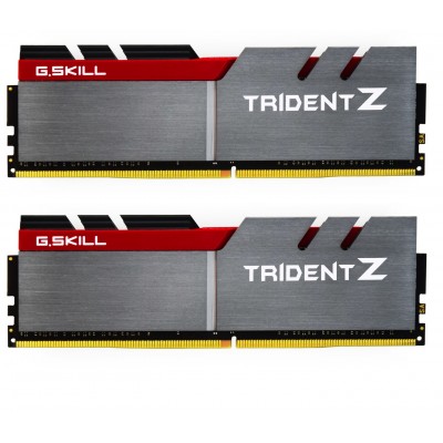 RAM G.Skill Trident Z DDR4 3200MHz 16GB (2x8) CL16 Kit Silver rosso