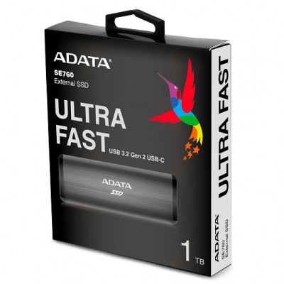 SSD Esterno ADATA SE760 1 TB USB-C 3.2 Gen 2 Grigio Scuro