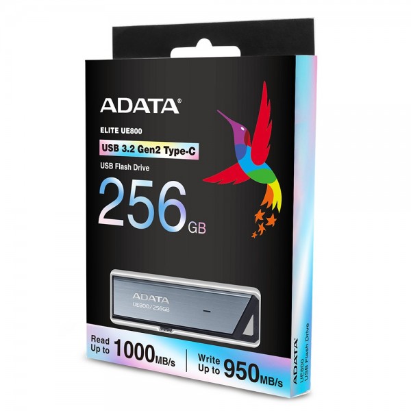 Pendrive ADATA UE800 Elite 256 GB USB C 3.2 argento