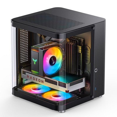 Case Jonsbo TK-1 2.0 Micro-ATX Vetro Temperato Nero