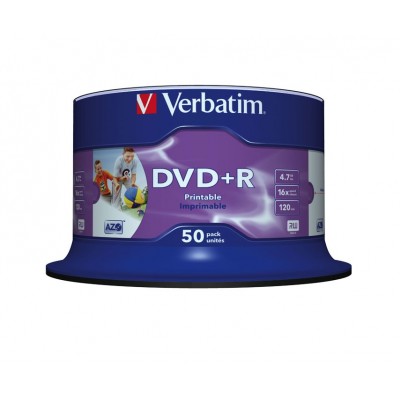 DVD+R Verbatim 4,7 GB box 50 pezzi