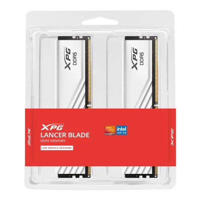 RAM ADATA XPG Lancer Blade DDR5 6000Mhz 64GB (2x32) RGB XMP EXPO BIANCO CL30