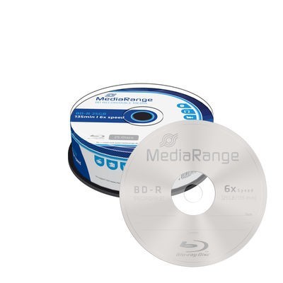 DVD MediaRange MR514 Blu-Ray BD-R 25 GB 25 pz