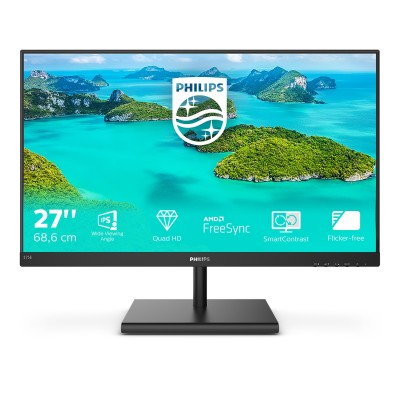 Monitor Philips 275E1S 00 27'' QHD IPS AMD Free-Sync Nero