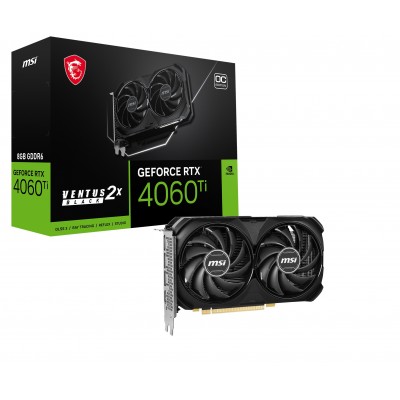 Scheda video MSI GeForce RTX 4060 TI 8GB VENTUS 2X BLACK OC