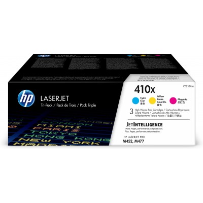 Toner HP CF252XM 410X Multipack Ciano Magenta Giallo