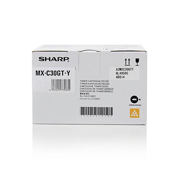 Toner Sharp giallo MX-C30GTY 6000 Pagine