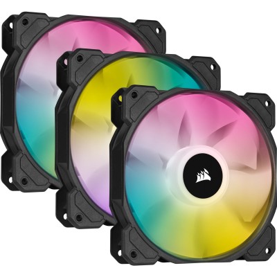 Ventola Corsair SP120 RGB ELITE 120mm Nero kit da 3