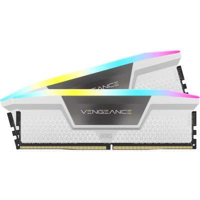 Ram CORSAIR VENGEANCE DDR5 6000Mhz 32 GB (2X16) RGB XMP 3.0 CL30 BIANCO