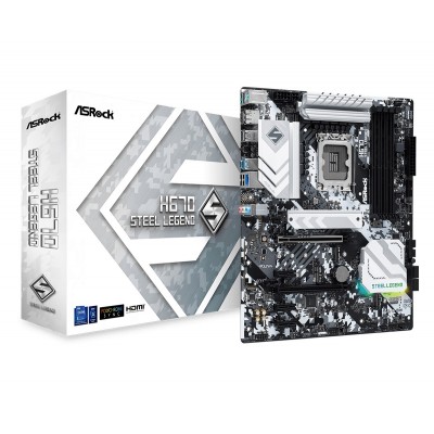 Scheda Madre Intel Asrock H670 Steel Legend LGA 1700 ATX