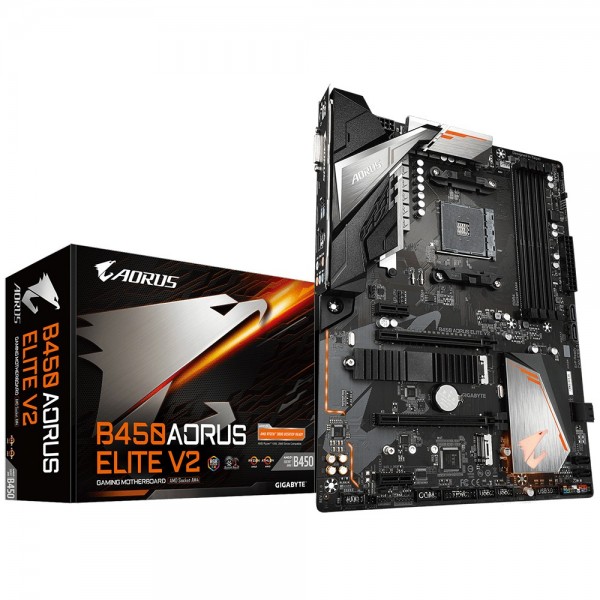 Scheda Madre AMD Gigabyte B450 AORUS Elite V2 AM4 ATX