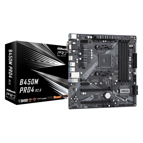 Scheda madre ASROCK B450M PRO4 R2.0socket AM4