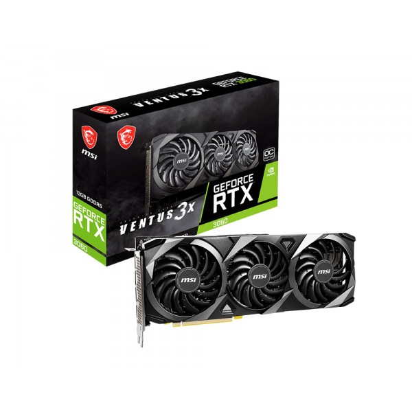 Scheda Video MSI NVIDIA GeForce RTX 3060 12GB VENTUS 3X OC