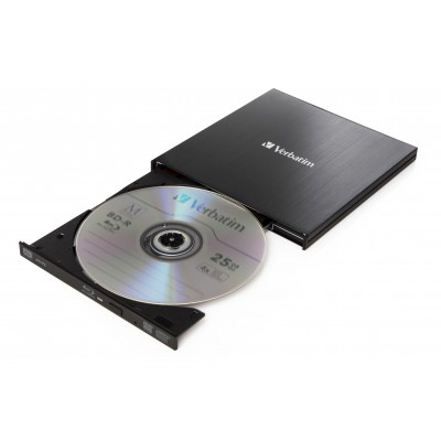 Masterizzatore Esterno Verbatim External Slimline Blu-Ray RW Nero