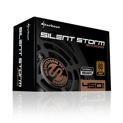 Alimentatore Sharkoon SilentStorm SFX 80+ Bronze 450W Nero