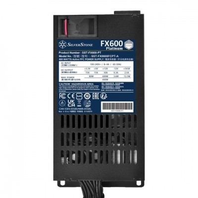 Alimentatore Alimentatore Silverstone FX600 80+ Platinum 600W Flex ATX Nero