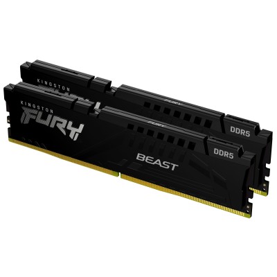 Ram KINGSTON FURY BEAST DDR5 4800MHz 32GB (2x16) XMP 3.0 CL38 NERO