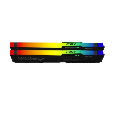 Ram KINGSTON FURY BEAST DDR5 5200MHz 32GB (2x16) RGB XMP EXPO CL40 NERO