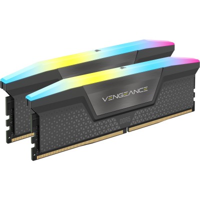 RAM Corsair Vengeance RGB DDR5 64GB (2x32) 5200MHz CL40 AMD EXPO Grigio