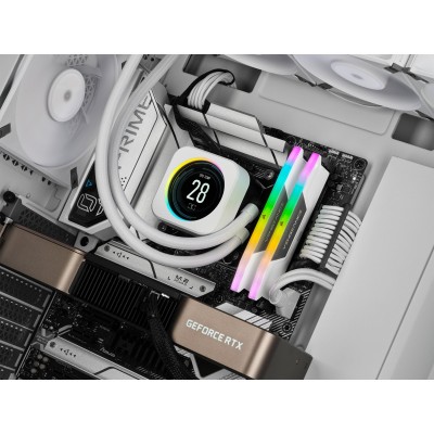 RAM Corsair Vengeance RGB 32GB (2X16) DDR5 6000 MHz CL40 bianco XMP 3.0