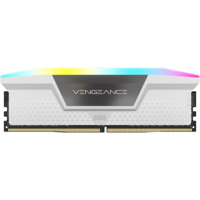 RAM Corsair Vengeance RGB 32GB (2X16) DDR5 6000 MHz CL40 bianco XMP 3.0