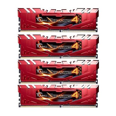 RAM G.Skill Ripjaws 4 DDR4 2666MHz 32GB (4x8) CL15 Rosso