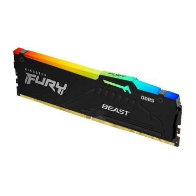 Ram KINGSTON FURY BEAST DDR5 5200MHz 32GB (1x32) RGB XMP 3.0 CL40 NERO