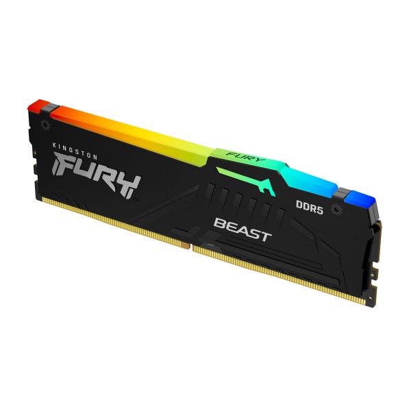 Ram KINGSTON FURY BEAST DDR5 5200MHz 32GB (1x32) RGB XMP 3.0 CL40 NERO