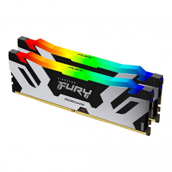 Ram KINGSTON FURY RENEGADE DDR5 6000MHz 32GB (2x16) RGB XMP 3.0 CL 32 ARGENTO