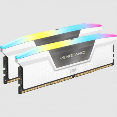 RAM Corsair Vengeance RGB DDR5 6000MHz 32GB (2x16) CL36 Bianco XMP 3.0