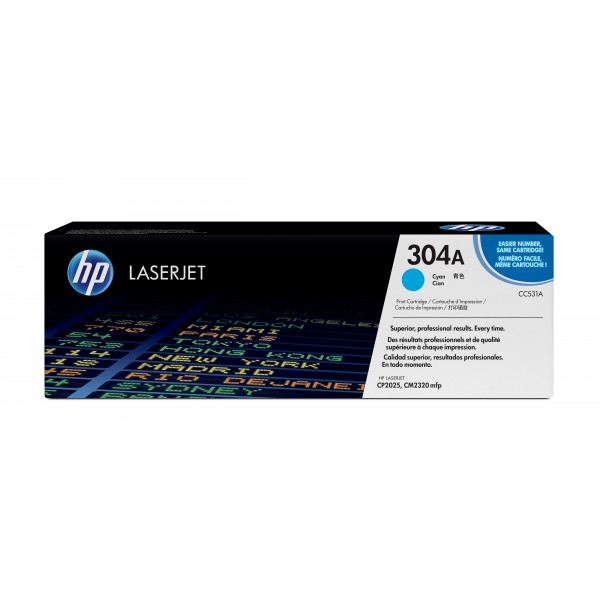 Toner HP 304A Ciano