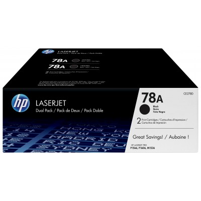 HP Multipack nero CE278AD 78A confezione doppia