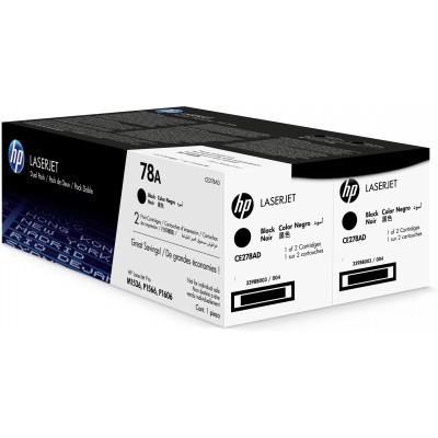 HP Multipack nero CE278AD 78A confezione doppia