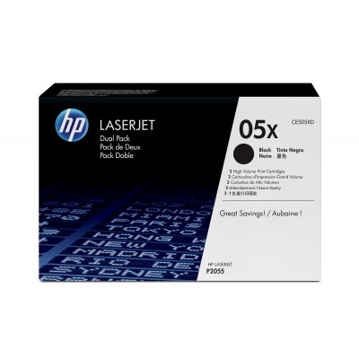 Toner HP 05X Nero 2 pezzi