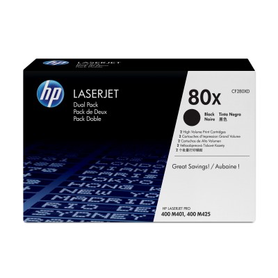 Toner HP 80X Nero 2 pezzi