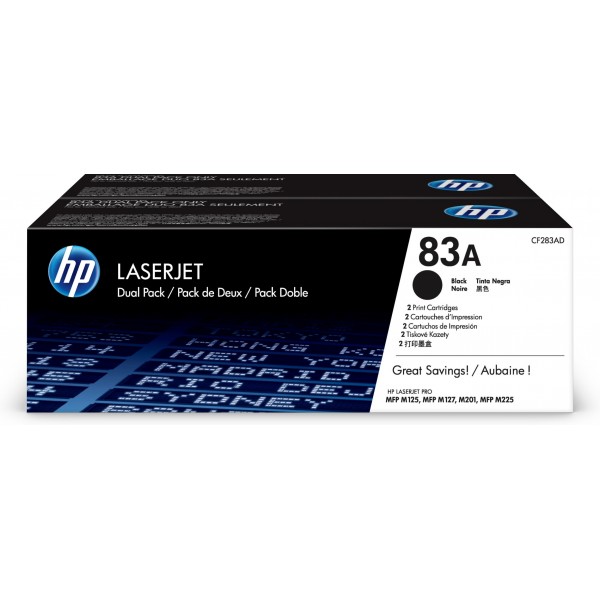 Toner HP 83A Nero 2 pezzi