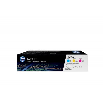 Toner HP 126A Ciano Magenta Giallo 3 pezzi