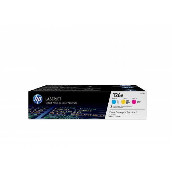 Toner HP 126A Ciano Magenta Giallo 3 pezzi