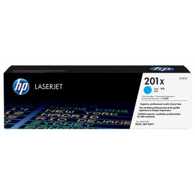 Toner HP 201X Ciano