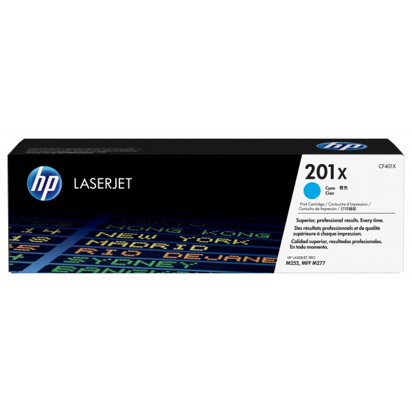 Toner HP 201X Ciano