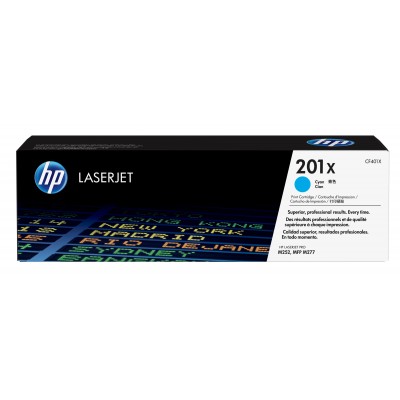 Toner HP 201X Ciano